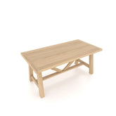 Arundel 1.8M Traditional Oak Dining Table - Table Top View